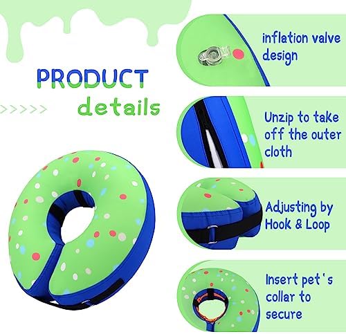 Supet Inflatable Dog Cone Collar Alternative After Surgery, Dog Neck Donut Collar Recovery E Collar, Soft Pet Cone for Small Medium Large Dogs - Image 6