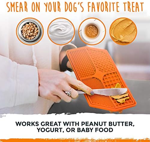Mighty Paw Interactive Dog Lick Pad | Anxiety Relief, Dishwasher Safe, 4 Textures. Great for Dental Health. Dog Enrichment Toys for Medium Dogs, Lick Mat for Dogs Large Breed - Image 4