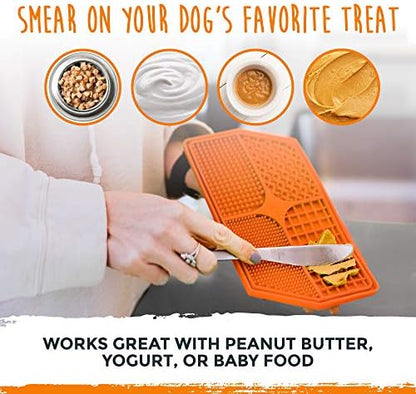 Mighty Paw Interactive Dog Lick Pad | Anxiety Relief, Dishwasher Safe, 4 Textures. Great for Dental Health. Dog Enrichment Toys for Medium Dogs, Lick Mat for Dogs Large Breed - Image 4