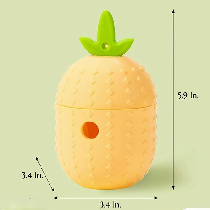 Cat Dog Slow Feeder Set Lucky Clover Lick Mat & Pineapple Puzzle Toy Food Grade Silicone Easy to Clean Anti-Slip Base Pet Accessories (Puzzle Toy-5 2pcs)
