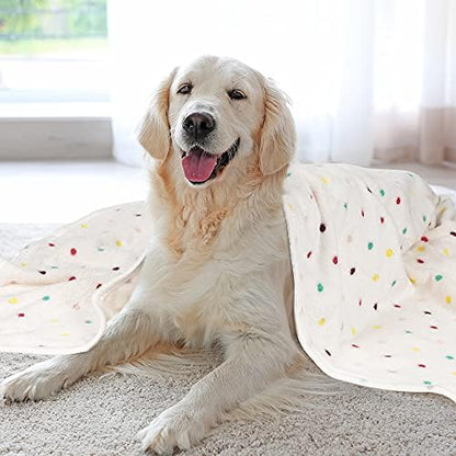 Dono 1 Pack 3 Dog Blankets, Soft Fluffy Fleece Pet Blanket Warm Sleep Mat Paw Print Design Puppy Kitten Throw Blanket Doggy Mat, Blanket for Dogs - Image 6