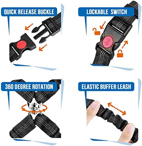 Lukovee Double Dog Car Seat Belt, No Tangle Headrest Restraint - Image 4