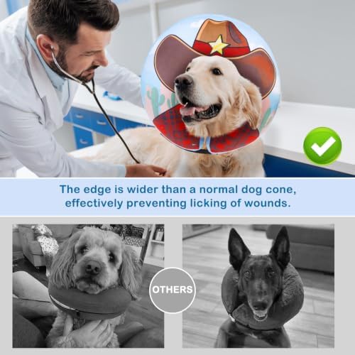 SCENEREAL Dog Cone Alternative After Surgery Donut Collar, Soft Inflatable - Image 6