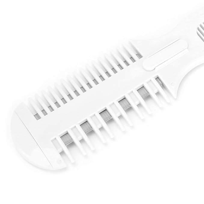 VINGVO Pet Hair Trimmer - 2 in 1 Trimming Grooming Hair Cutter Manual Dog Cat Pet Grooming Comb with Replacement Blade
