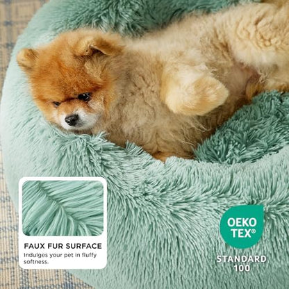 Bedsure Calming Small Dog Bed Donut Washable Cat＆Puppy Bed,23 inches - Image 2
