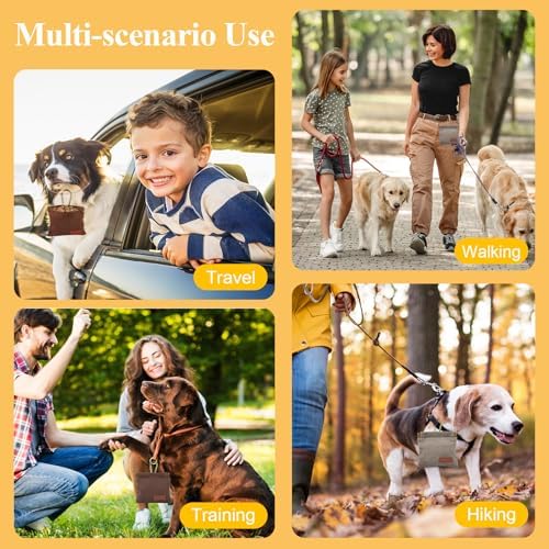 2Pcs Hands Free Dog Treat Pouches for Training, Walking and Outdoor Use - Image 7
