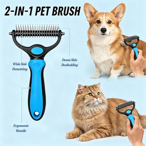 Pet Dematting Comb for Dogs and Cats Pet Pro Grooming Tool - Image 2