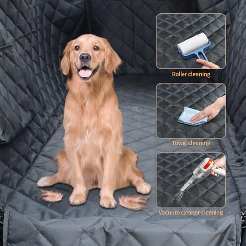 Viaviat Dog Car Seat Cover,Pets Back Seat Extender,600D Heavy Durable 100% Waterproof Scratchproof Soft Dogs Hammock, Nonslip Backseat Protector for Cars Trucks SUVs - Image 6
