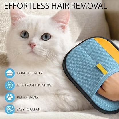 Pet Grooming Glove Set for Dogs & Cats – Premium Pet Hair Removal Glove with Free Nail Clippers & Nail File - Image 5