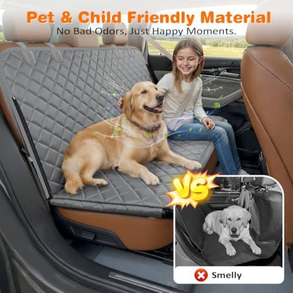 URPOWER 4 in 1 Dog Car Seat Cover for Back Seat, Waterproof Hammock - Image 5