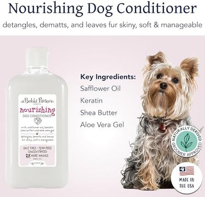 Bobbi Panter Nourishing Dog Conditioner Safflower Oil, Keratin, Shea Butter & Aloe Vera – Detangling Natural Formula for Soft, Smooth & Manageable Coat, 10:1 Concentrate, Made in USA, 14 oz - Image 5