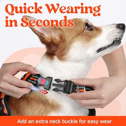rabbitgoo Dog Harness Medium Sized, No Pull 3 Buckles Easy On & Off - Image 2