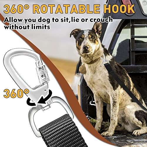 Snagle Paw Dog Leash for Truck Bed, Up to 150 lbs, for 2 Dogs - Image 5