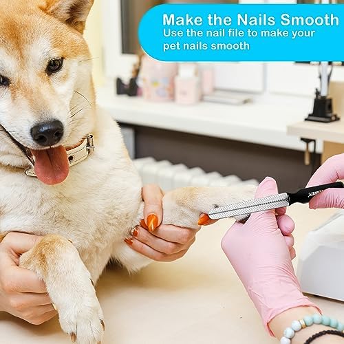 Candure Dog Nail Clippers and Trimmer with Safety Guard to Avoid Over-Cutting Toe Nails, Professional Grooming Pet Nail Clipper with Nail File for Small, Medium & Large Breeds - Image 5