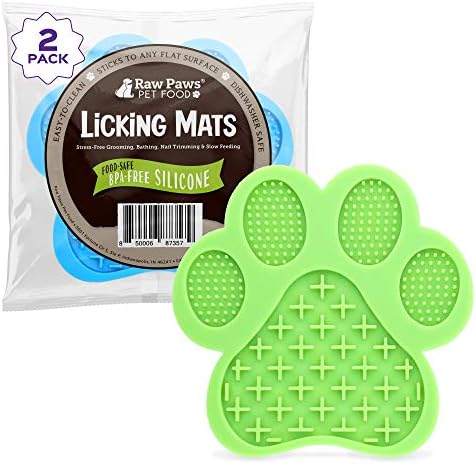 Raw Paws Licking Mats, 2-ct - Calming Lick Mat for Dogs & Cats - Easy Clean by RawPawsPetFood
