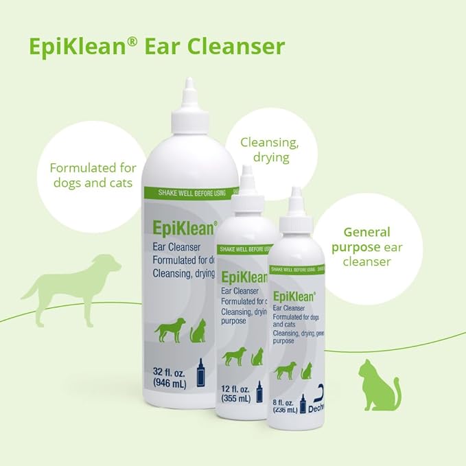 EpiKlean Ear Cleanser for Dogs and Cats, 8 oz