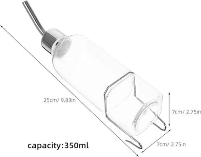 balacoo Pet Hanging Water Dispenser 9.84In Portable Leak-Proof Automatic Dog Water Bottle for Crate and Kennel Feeding