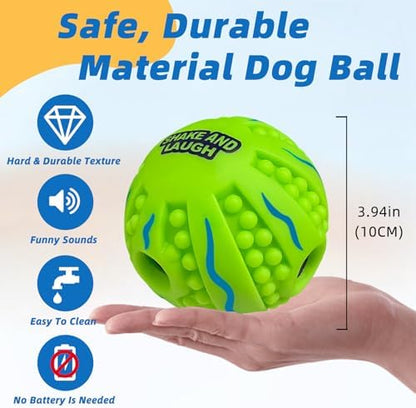 Spiky Interactive Dog Toys Ball, Wave, L, 3.94 in (10 cm) - Image 4