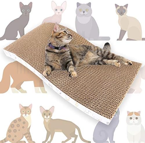PatiencET 3 Pack Cat Scratcher Pad Recycle Corrugated Cat Scratching Pad - Image 6