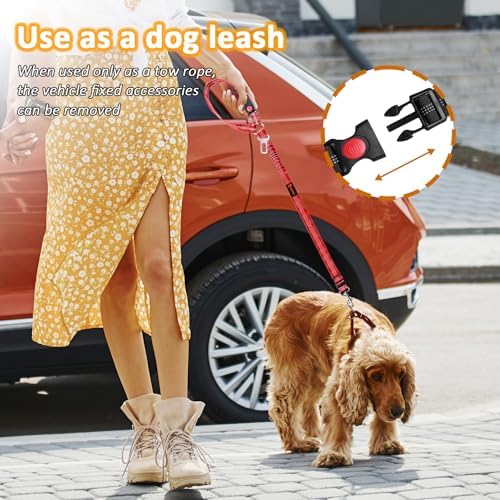 Laqibak Removable Dog Seat Belt Harness for Car, 3 in 1 Pet Seatbelt Leash - Image 4