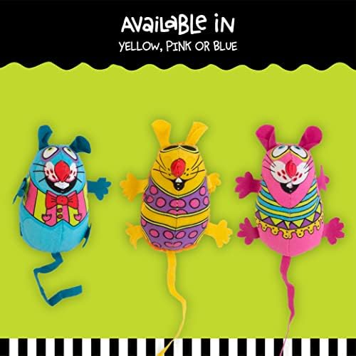 Bamboo Pet CAM650384 Fat Cat Kitty Hoots Eeeks Chic Catnip Toy, Multicolor - Image 6
