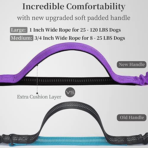 iYoShop Hands Free Dog Leash with Zipper Pouch, Large, 25-120 lbs, Purple - Image 3