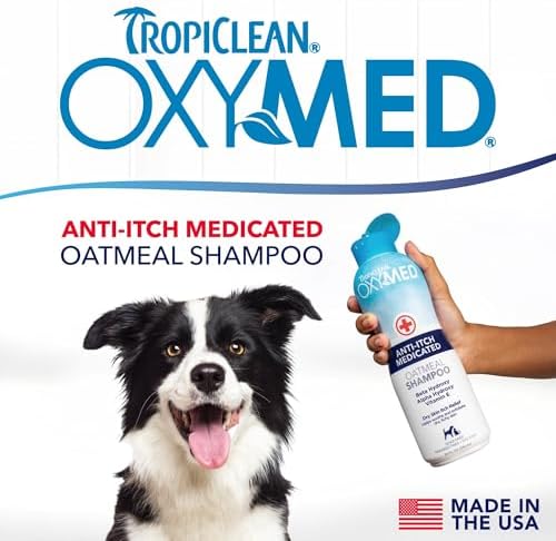 TropiClean OxyMed Medicated Dog Shampoo, Soothing Oatmeal Formula, 20oz - Image 3