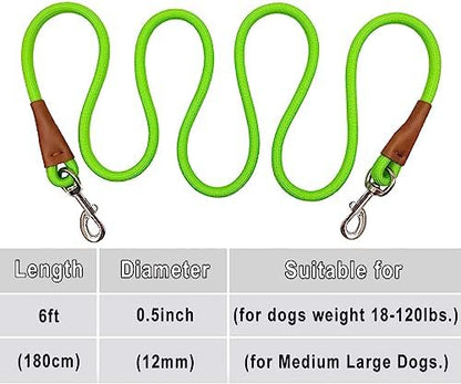6 Foot Dog Tie Out Rope Leash, 1/2-In Indoor Training Tie Down - Image 4