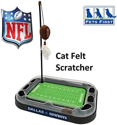 Pets First Dallas Cowboys Football Field Cat Scratcher Toy (Pack of 2) - Image 6