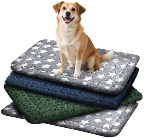 4 Pcs Dog Crate Pad Washable Cat Dog Pet Bed Medium Mat 36 inch Color Blend by Unknown