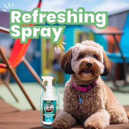 Best Shot ONE SHOT Deodorizing Spray, Versatile Pet Odor Eliminator Spray, Alcohol-free and Fabric-safe, Deodorizing Spray for Horses, Dogs, and Cats, Herbal Mint Fragrance, 32 Oz. - Image 4