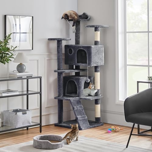 Yaheetech 70in Multi-Level Sturdy Cat Tree, Condo, Sisal Scratching Posts - Image 2