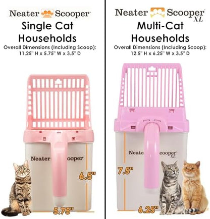 Neater Pet Brands Neater Scooper Standard Cat Litter Scoop, 15 Refill Bags – Mess-Free Cat Litter Scooper with Bag, Spill-Proof Kitty Box Sifter, Bin Doubles as Scoop Holder, For Single-Cat Households - Image 5