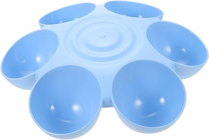 Indoor Multi-pet Feeding Bowl Flower-Shaped Pet Feeder for Cats and Dogs Easy to Plastic Cat Food Dispenser for Home Use for Multiple