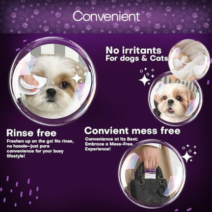 Petazy Bulldog, Frenchie & Pug Wrinkle Wipes - Face, Folds & Tail, 50ct - Image 5