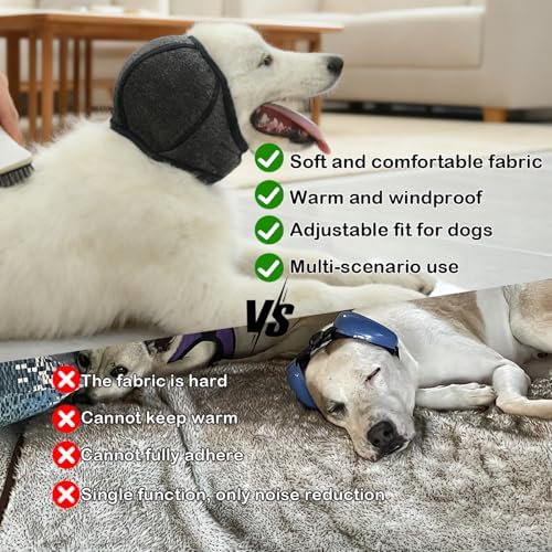 Dog Ear Covers for Grooming,Dog Ear Muffs for Bathing & Blow Drying - Image 4