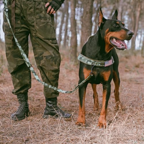 Forestpaw Tactical Dog Leash for Large Dogs, Camo Green, 4-5FT - Image 3
