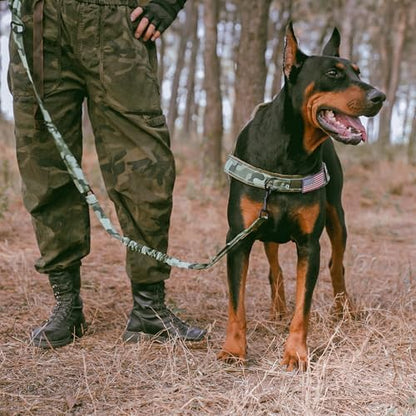 Forestpaw Tactical Dog Leash for Large Dogs, Camo Green, 4-5FT - Image 3