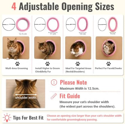 Cat Self Groomer Arch for Cardboard Boxes (Pink | Refill) - Image 4