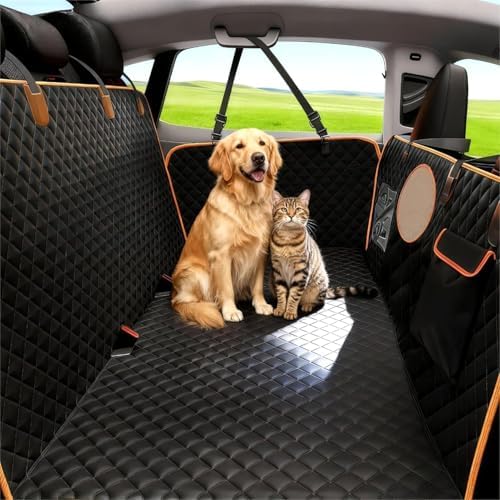 Dog Car Seat Cover for Back Seat, Hard Bottom Back Seat Extender for Dogs - Image 2