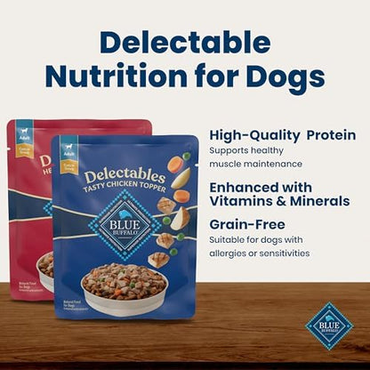 Blue Buffalo Delectables Variety Pack Dog Food Topper, 3 oz, 12 ct - Image 3