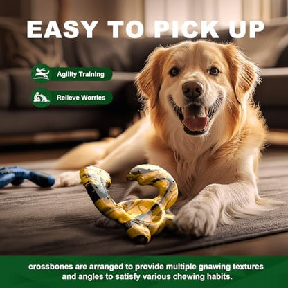 Dog Chew Toys for Aggressive Chewers – Tough Indestructible Dog Toy for Large Dogs, Durable Long-Lasting Chew Bones, Heavy Duty Interactive Dog Toys to Keep Dogs Busy & Relieve Boredom - Image 5