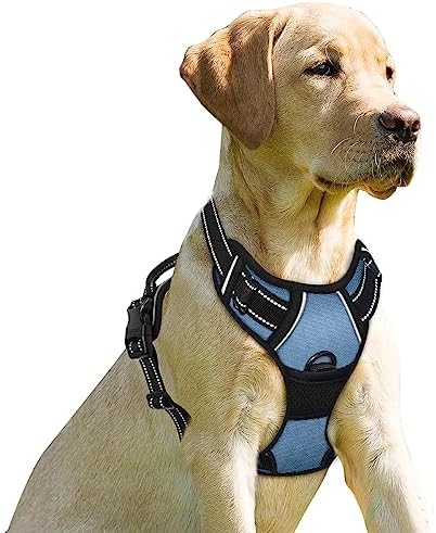 BARKBAY Dog Harness No Pull for Large Dogs Front Back Clips,Dog Vest by BARKBAY
