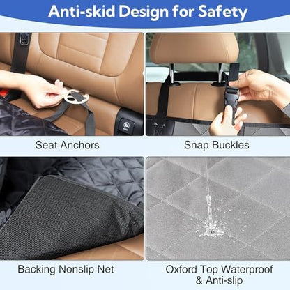 Kytely Dog Car Seat Cover for Back Seat, Waterproof Hammock for Car & SUV - Image 6