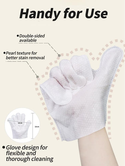Pet Grooming Glove Wipes, 20pcs Disposable Cleaning Gloves for Dog Bath, Unscented, Deodorant Bath Gloves, No-Rinse, Extra Large, Thickened Wipes for Dog Cat Daily Care, Traveling - Image 4