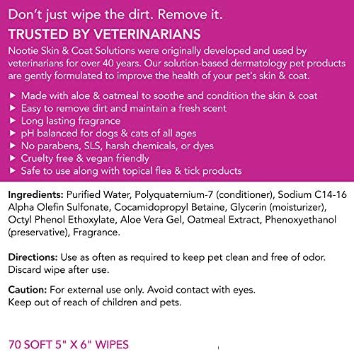 Nootie Waterless Shampoo Wipes, Cherry Blossom, Long-Lasting Fragrance - Image 6