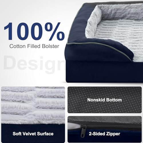 FURTIME Orthopedic Small Dog Bed, Supportive Waterproof Pet Bed - Image 4