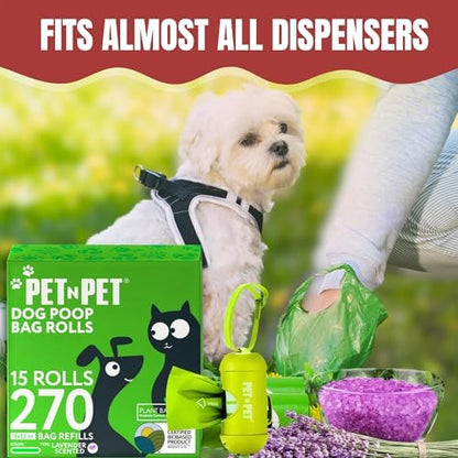 Pet N Pet Dog Poop Bags Rolls, 270 Count, Lavender Scented, Plant Based - Image 6