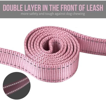 OneTigris No-Pull Dog Leash with Handle for Medium Large Dogs (Pink, 4FT) - Image 4