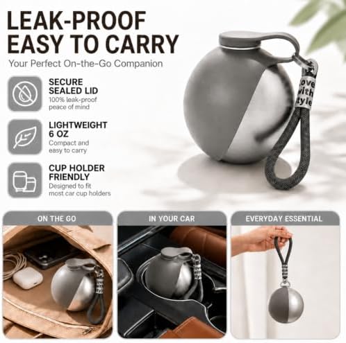 Portable Dog Water Bottle Bowl, 10oz Stainless Steel Puppy Water Dispenser - Image 3